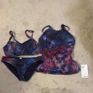 Athleta Multicolor Tie-Dye Bikini Set